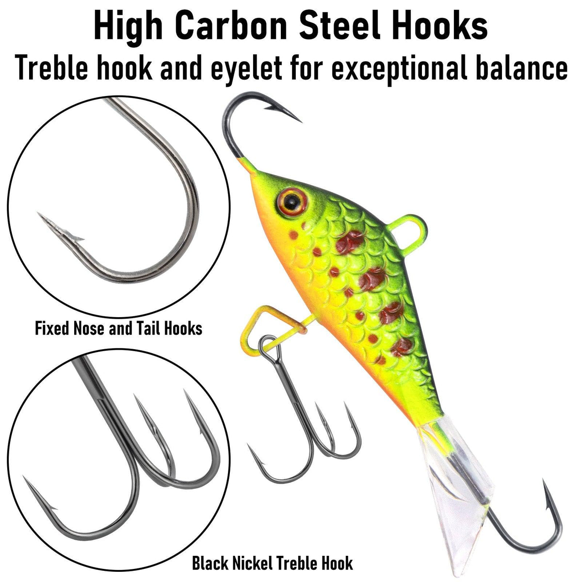 Dr.Fish 6pcs Ice Fishing Jig Lures Kit - Dr.Fish Tackles