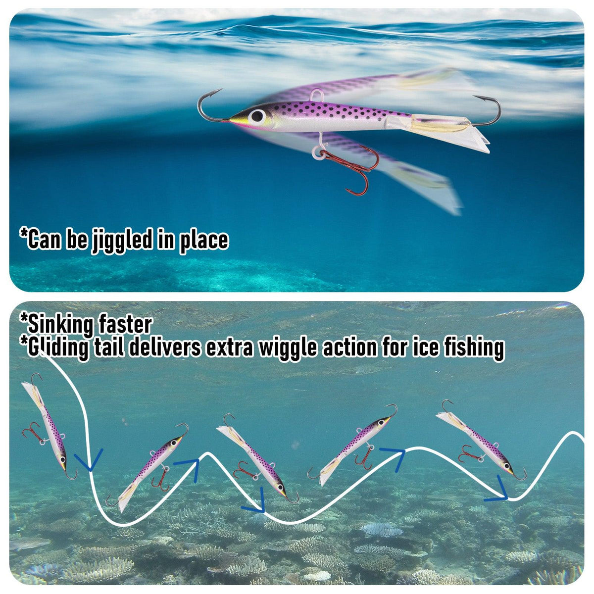 Dr.Fish 6pcs Ice Fishing Jig Lures Kit - Dr.Fish Tackles