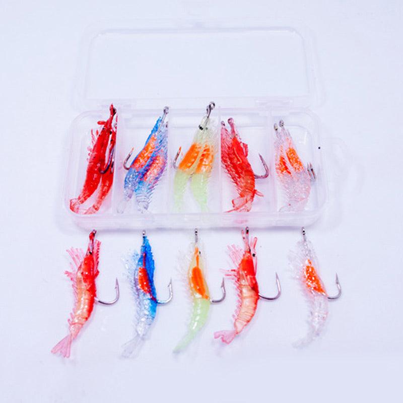 Dr.Fish 15pcs Shrimp Crawfish Soft Plastic Fishing Lures - Dr.Fish Tackles