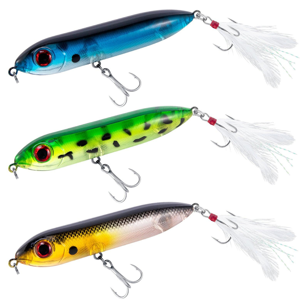 Dr.Fish 3pcs Topwater Fishing Lures 12g 10cm - Dr.Fish Tackles