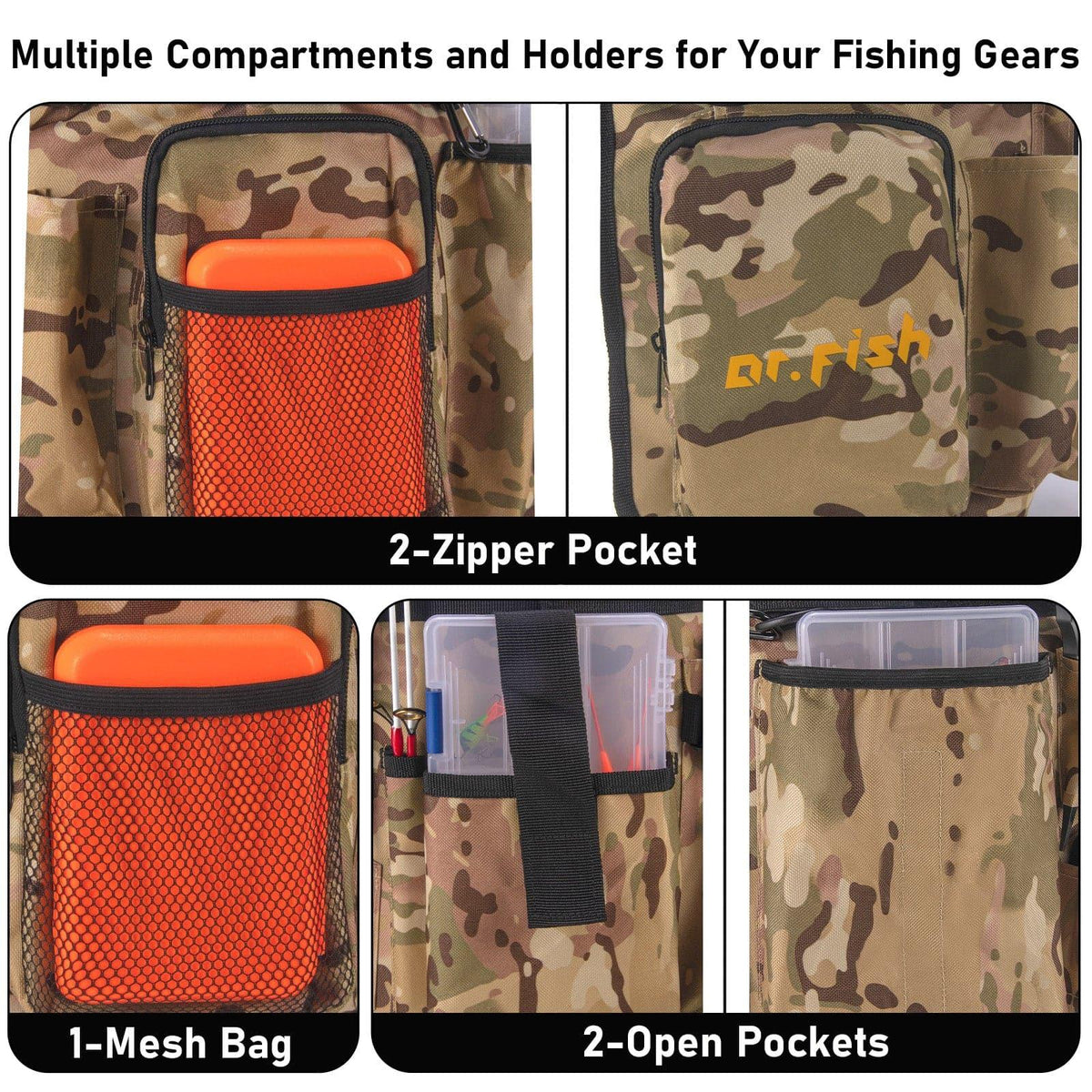 Dr.Fish 5pcs Gallon Bucket Tool Organizer - Dr.Fish Tackles