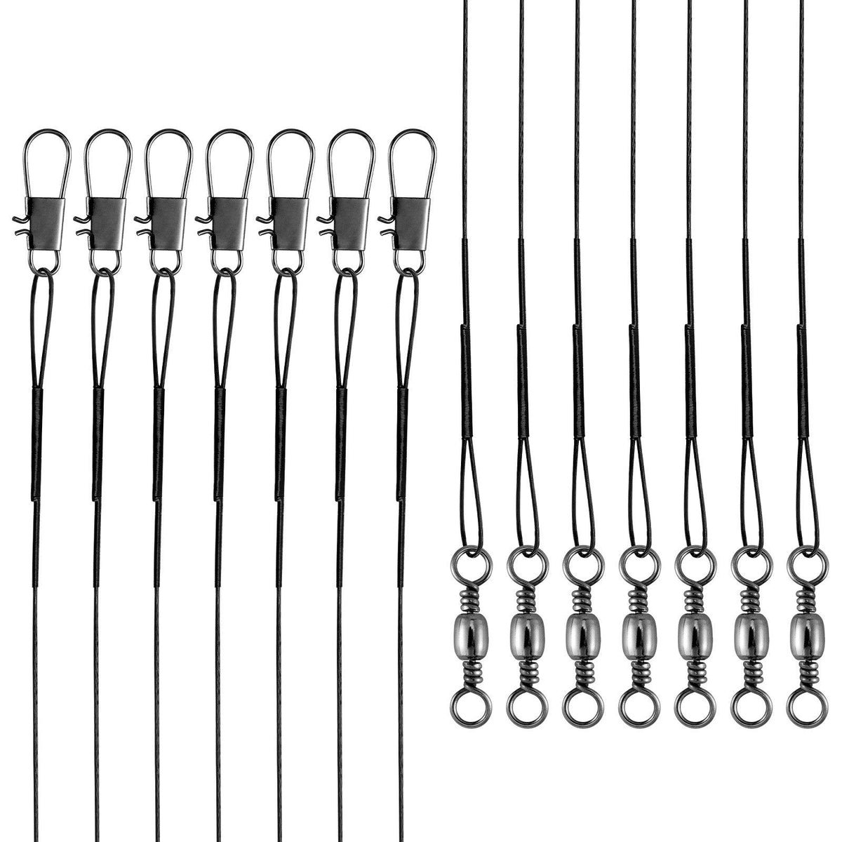 Dr.Fish 50pcs Stainless Steel Wire Leader 40lb 15-25cm - Dr.Fish Tackles