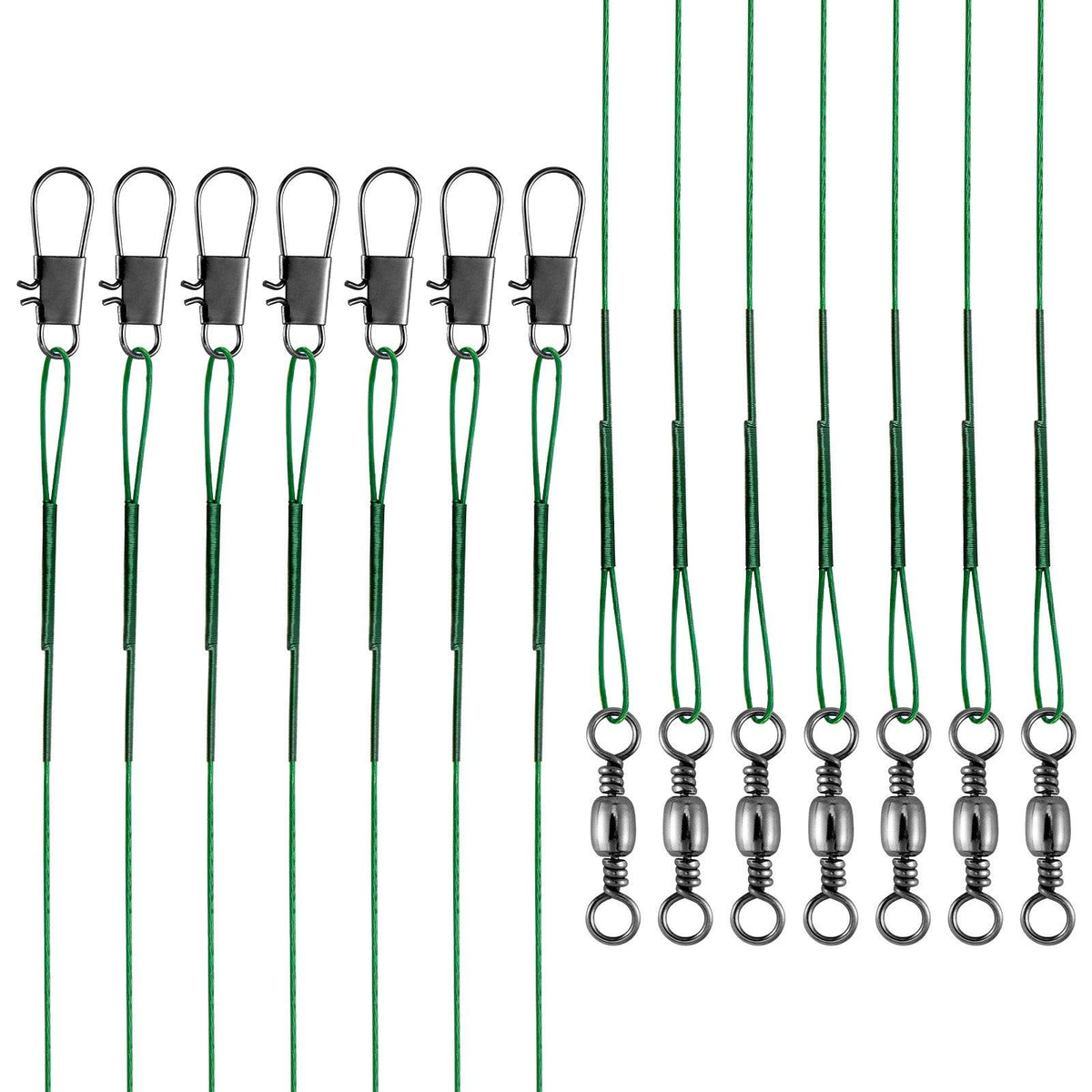Dr.Fish 50pcs Stainless Steel Wire Leader 40lb 15-25cm - Dr.Fish Tackles