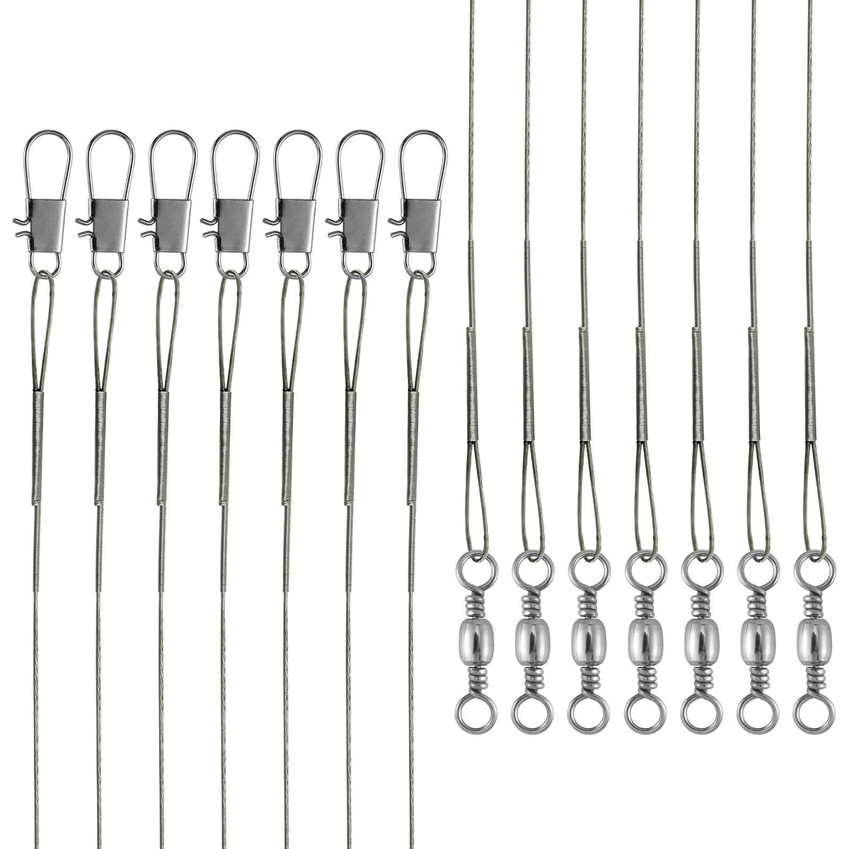 Dr.Fish 50pcs Stainless Steel Wire Leader 40lb 15-25cm - Dr.Fish Tackles