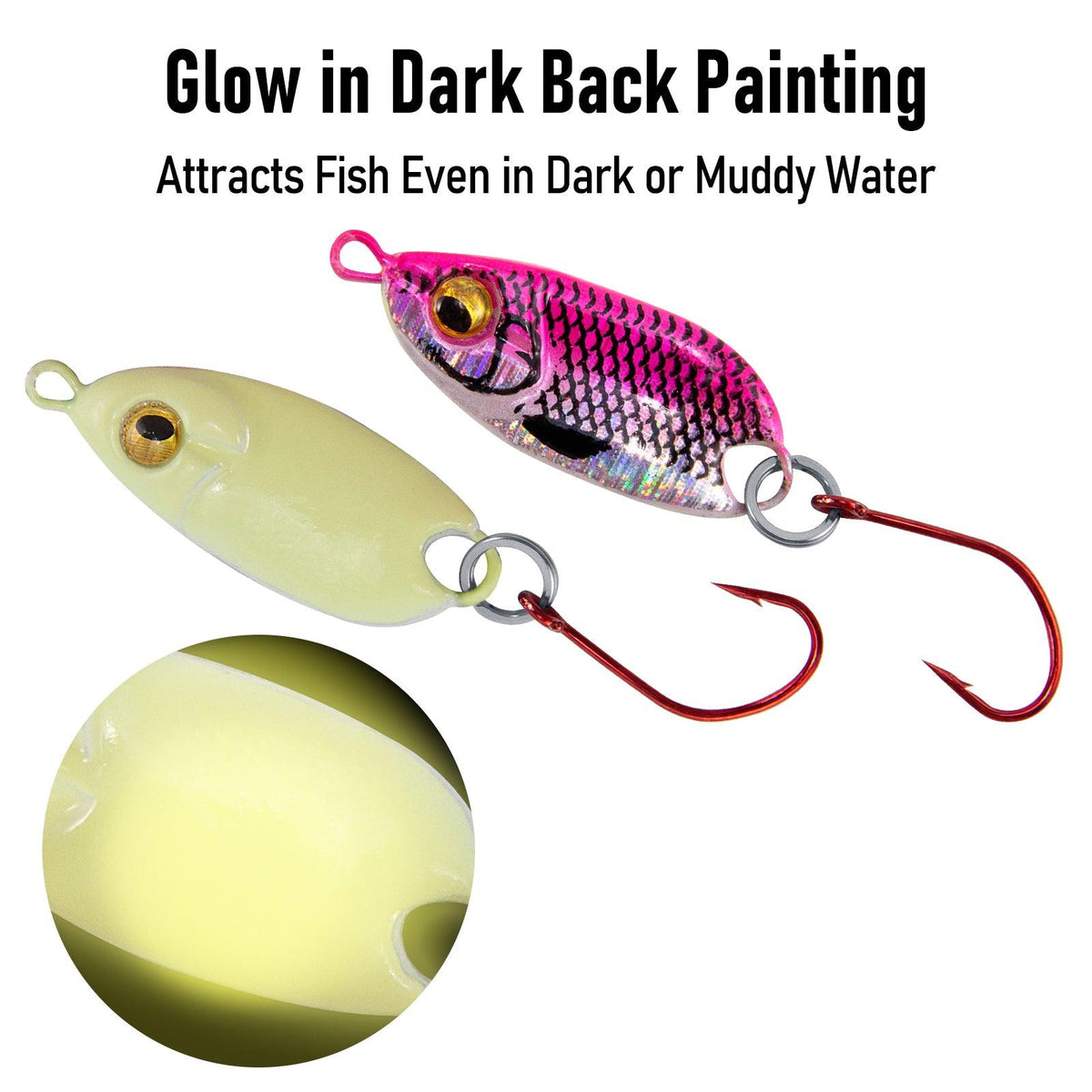 Dr.Fish 6pcs Micro Fishing Spoon Lure Kit 1" 3/16oz - Dr.Fish Tackles