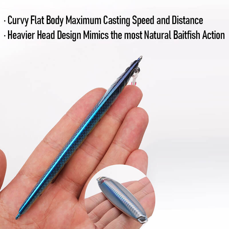 Dr.Fish Metal Jig Lure Fast Sinking 2oz-7oz