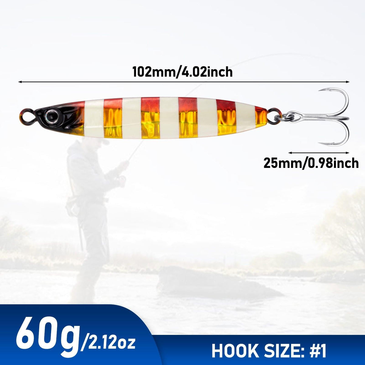 Dr.Fish 3 pcs Long Casting Metal Jigs  45-80g 1.5-2.75oz - Dr.Fish Tackles