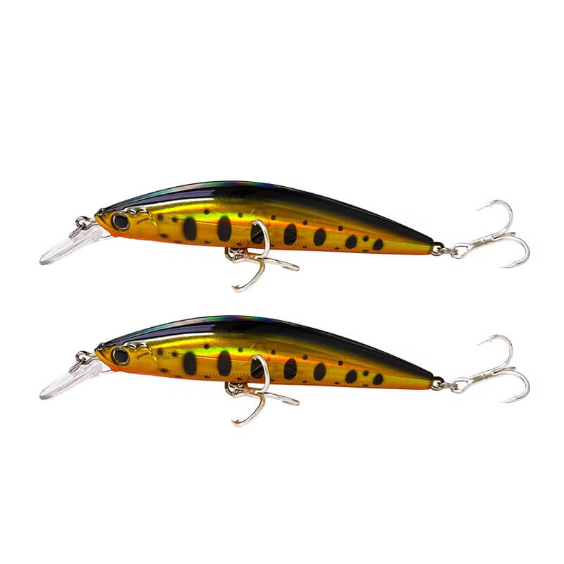 Dr.Fish 2pcs Sinking Minnow Fishing Lure 3.54''