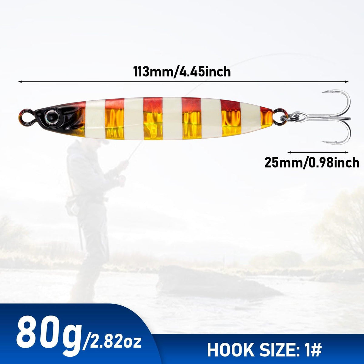 Dr.Fish 3 pcs Long Casting Metal Jigs  45-80g 1.5-2.75oz - Dr.Fish Tackles