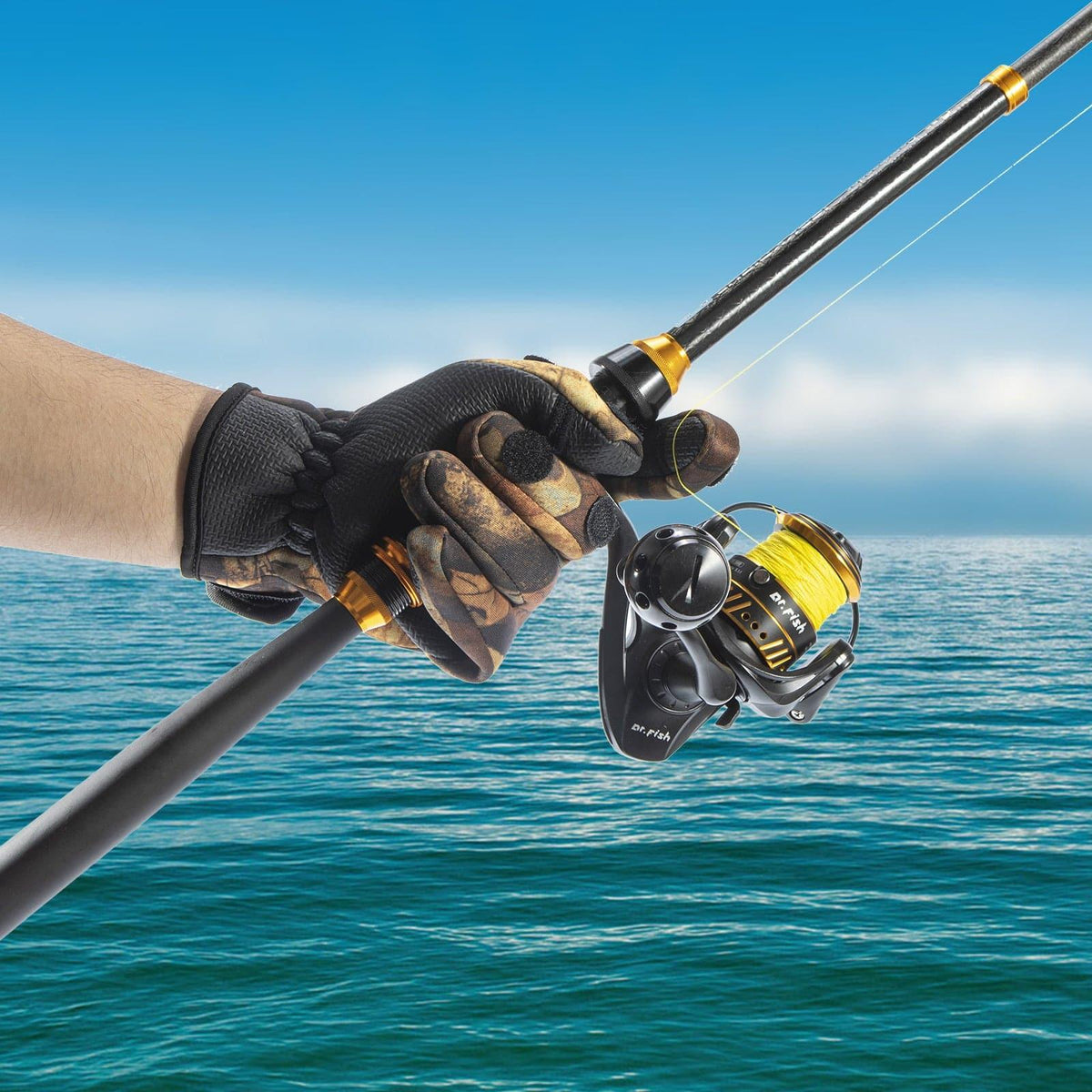 Dr.Fish Pair of  Outdoor Sport  Fishing Gloves - Dr.Fish Tackles