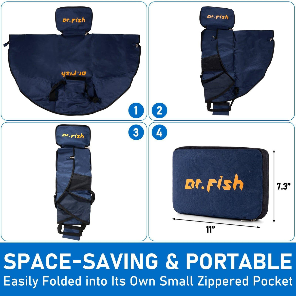 Dr.Fish Large Capacity Packable Changing Mat & Bag - Dr.Fish Tackles
