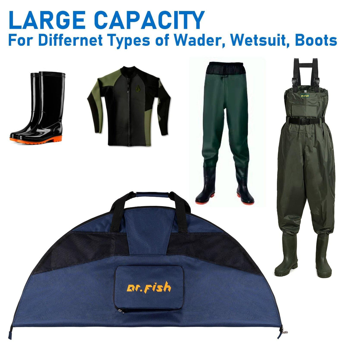 Dr.Fish Large Capacity Packable Changing Mat & Bag - Dr.Fish Tackles