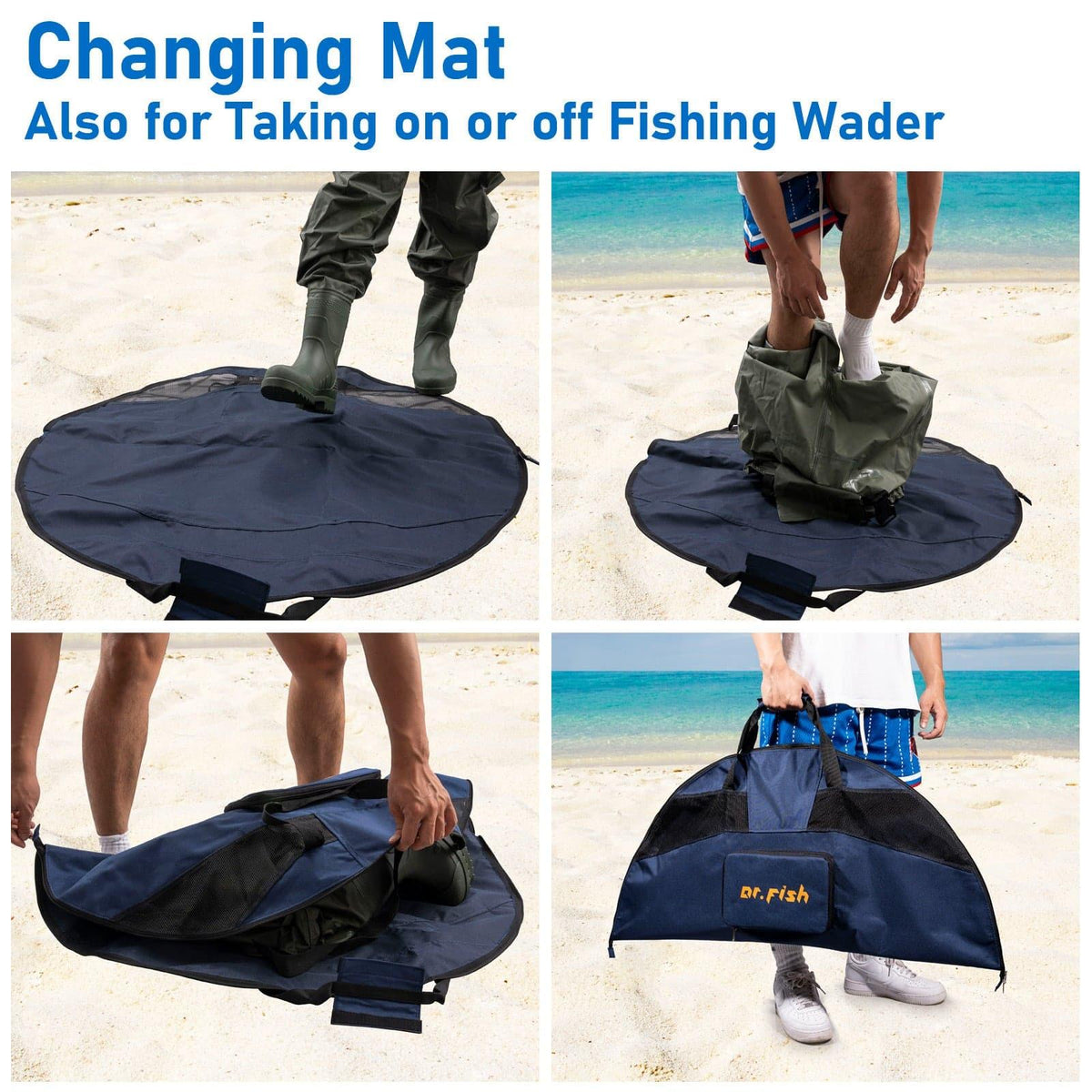 Dr.Fish Large Capacity Packable Changing Mat & Bag - Dr.Fish Tackles