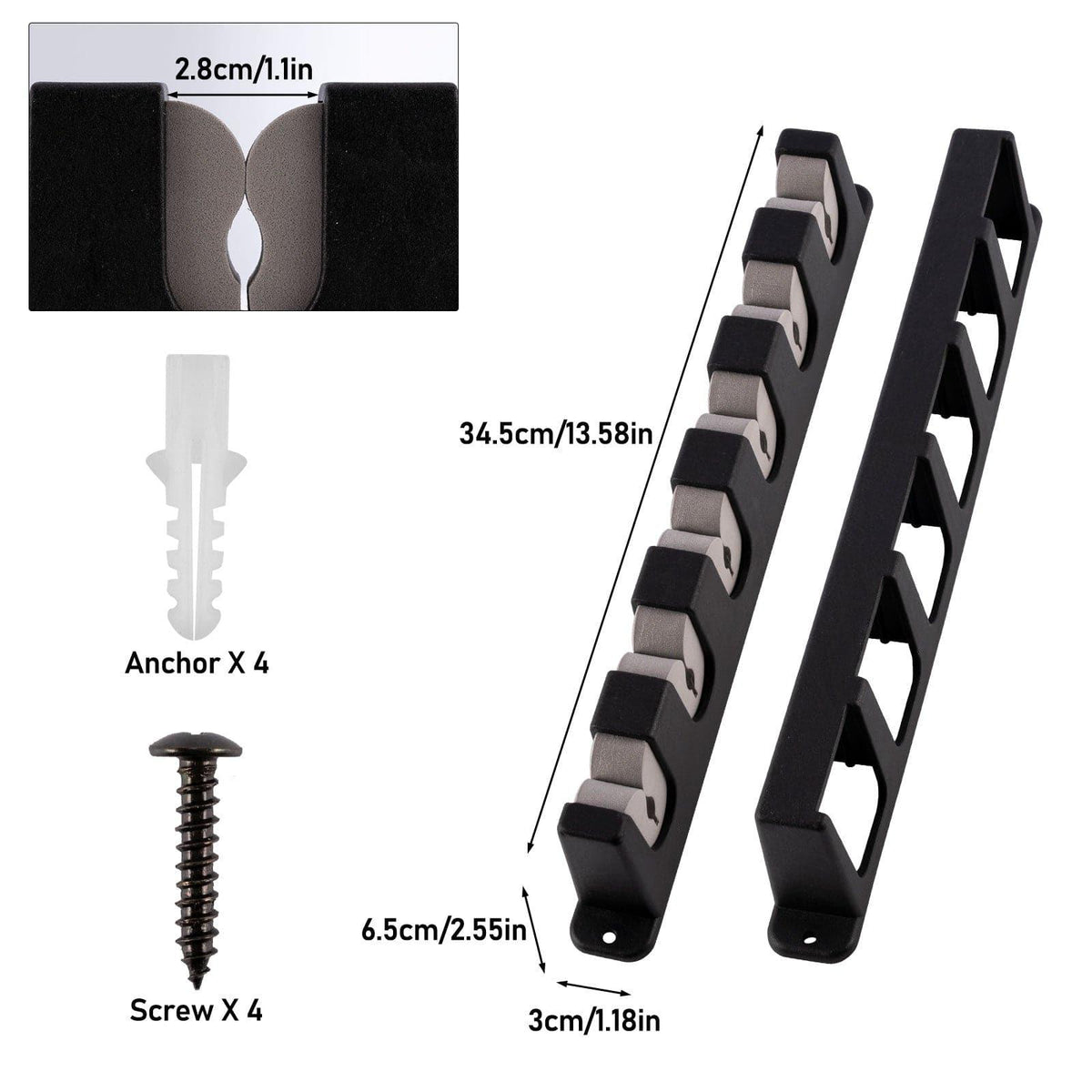 Dr.Fish Vertical/Horizontal Rod Holder 13.58''-16.14'' - Dr.Fish Tackles