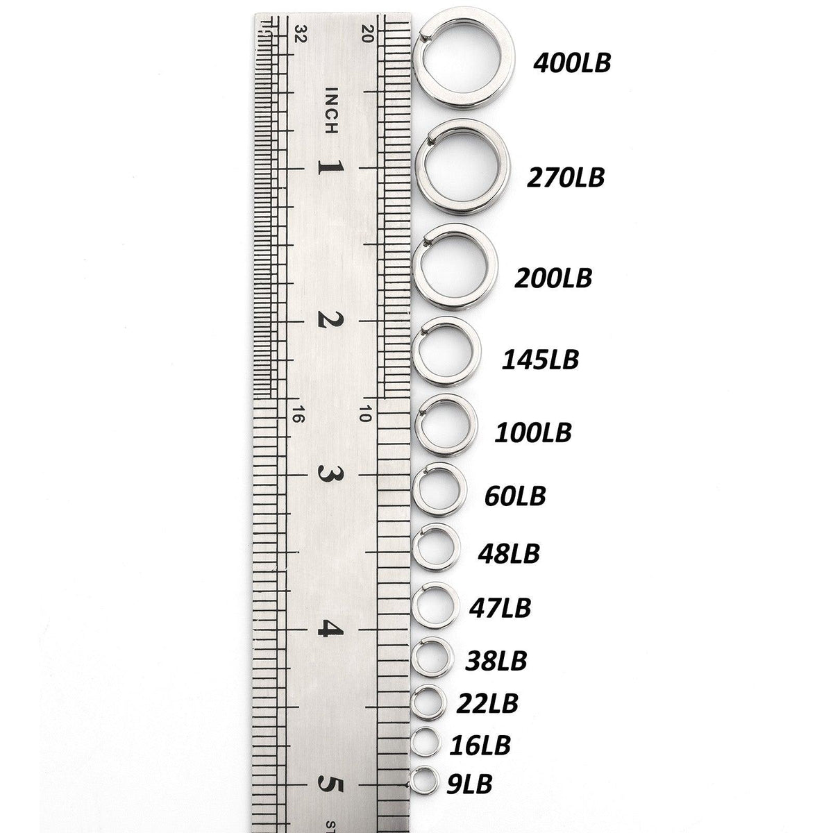 Dr.Fish 100pcs Double Split Ring 9-400lb - Dr.Fish Tackles