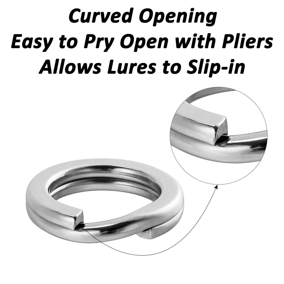 Dr.Fish 100pcs Double Split Ring 9-400lb - Dr.Fish Tackles