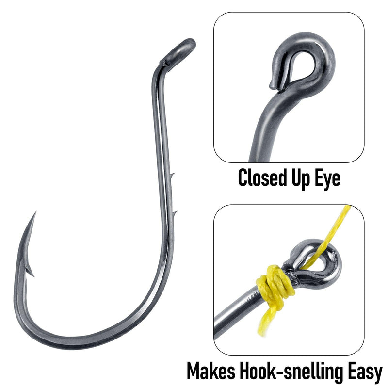 Dr.Fish 100pcs High carbon steel Octopus Hooks #6-6/0 - Dr.Fish Tackles