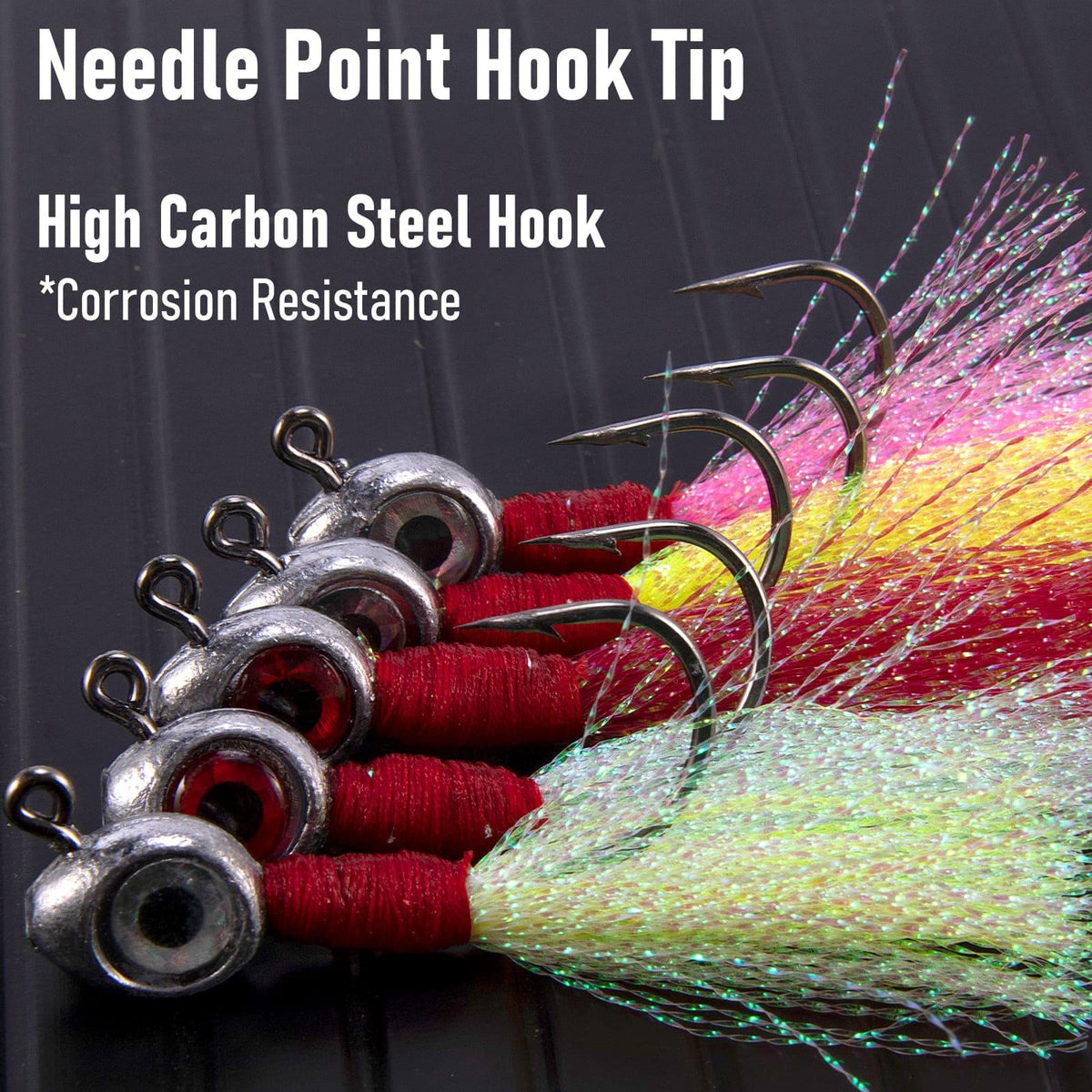 Dr.Fish 10pcs Fishing Eyes Jigs 3/16-1/2oz - Dr.Fish Tackles