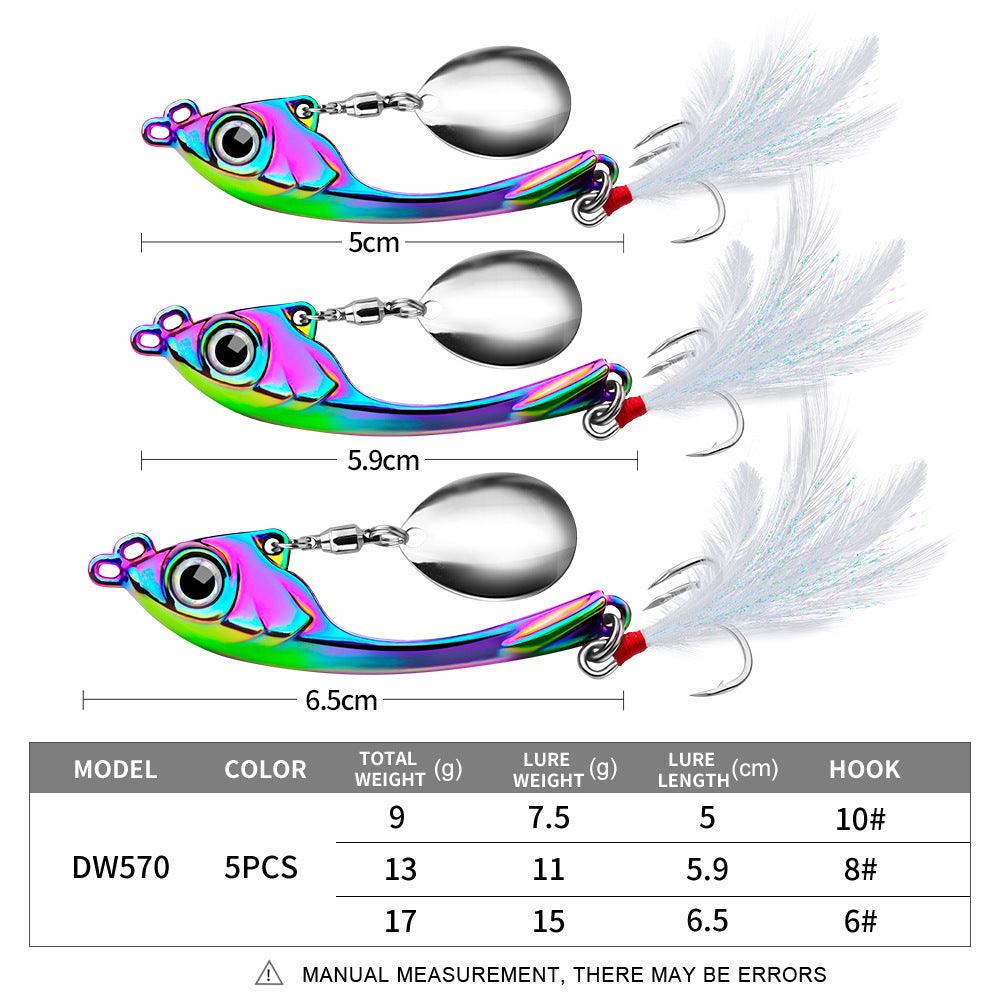 Dr.Fish 1 pcs Metal Spinner Lure Fishing Spoons 9g 13g 17g - Dr.Fish Tackles