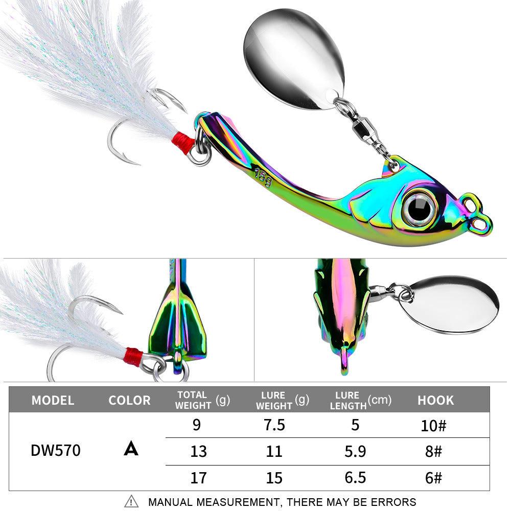 Dr.Fish 1 pcs Metal Spinner Lure Fishing Spoons 9g 13g 17g - Dr.Fish Tackles