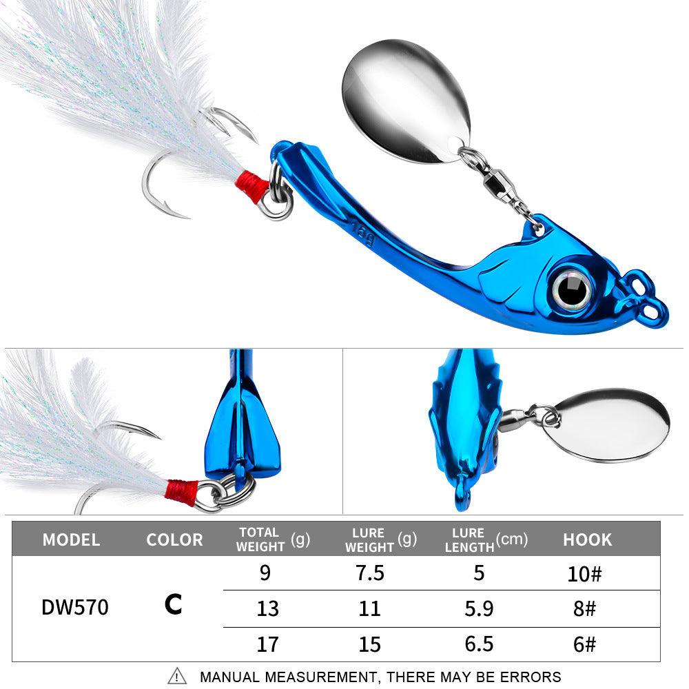 Dr.Fish 1 pcs Metal Spinner Lure Fishing Spoons 9g 13g 17g - Dr.Fish Tackles