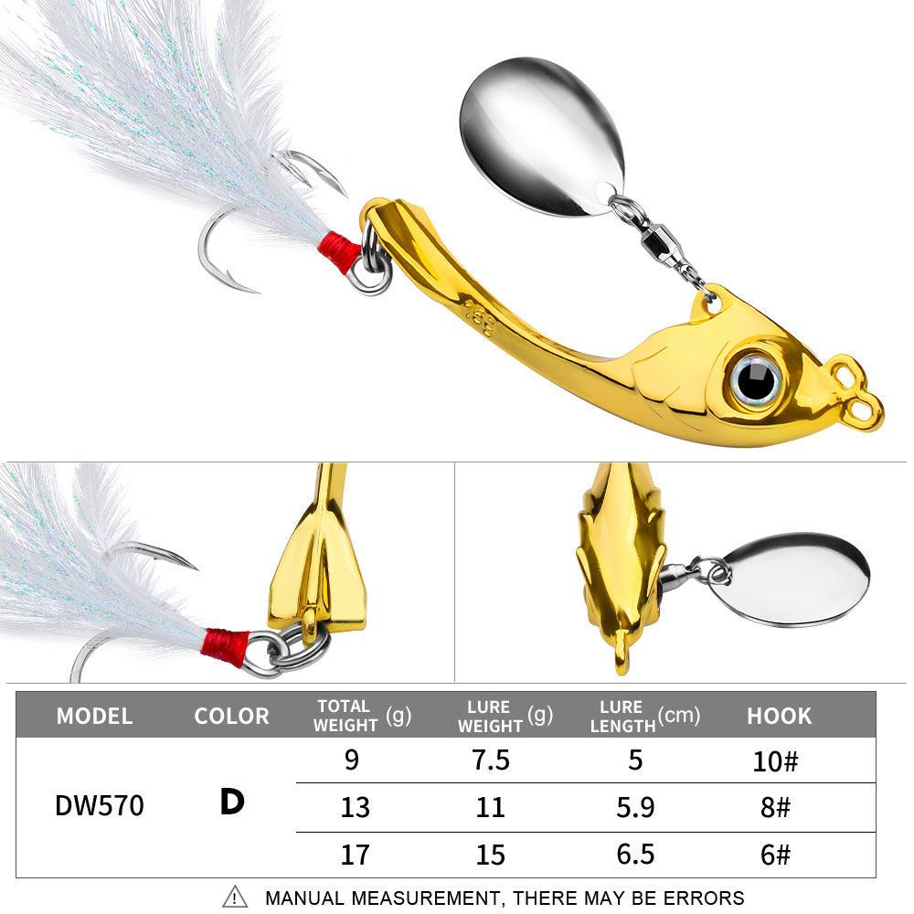 Dr.Fish 1 pcs Metal Spinner Lure Fishing Spoons 9g 13g 17g - Dr.Fish Tackles
