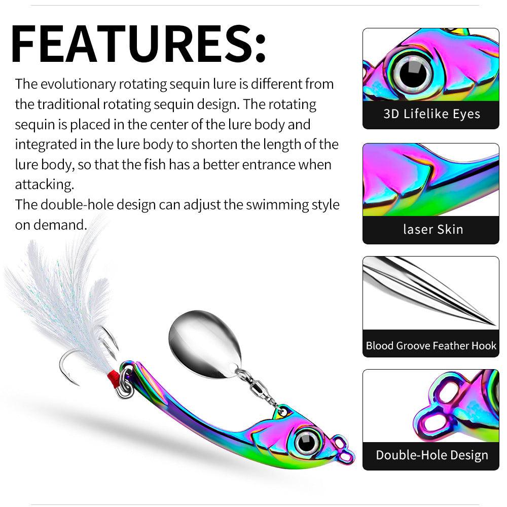 Dr.Fish 1 pcs Metal Spinner Lure Fishing Spoons 9g 13g 17g - Dr.Fish Tackles