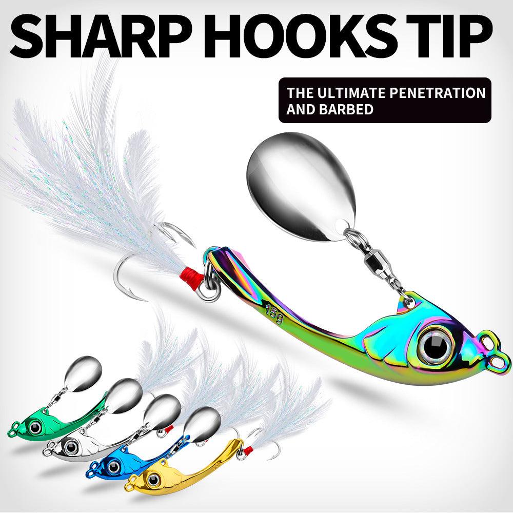 Dr.Fish 1 pcs Metal Spinner Lure Fishing Spoons 9g 13g 17g - Dr.Fish Tackles
