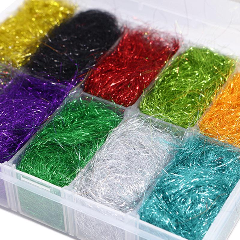 Dr.Fish 1 Box Flash Line Fly Fishing Tying Materials (10 colors) - Dr.Fish Tackles