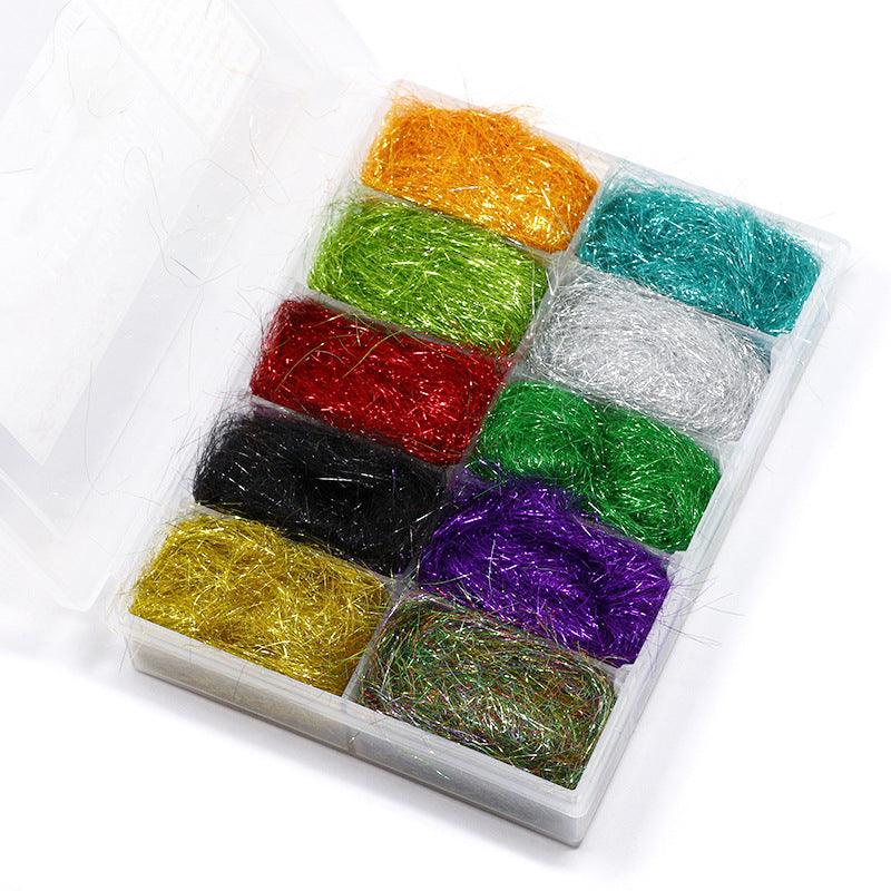 Dr.Fish 1 Box Flash Line Fly Fishing Tying Materials (10 colors) - Dr.Fish Tackles
