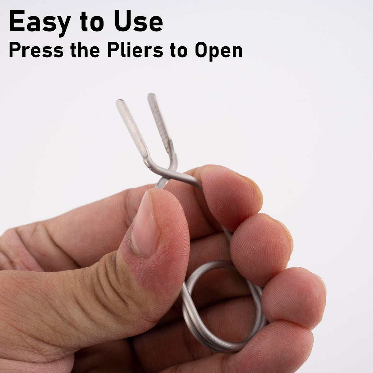 Dr.Fish 1pc Fly Tying Hackle Pliers 2.76 x 0.79“ - Dr.Fish Tackles