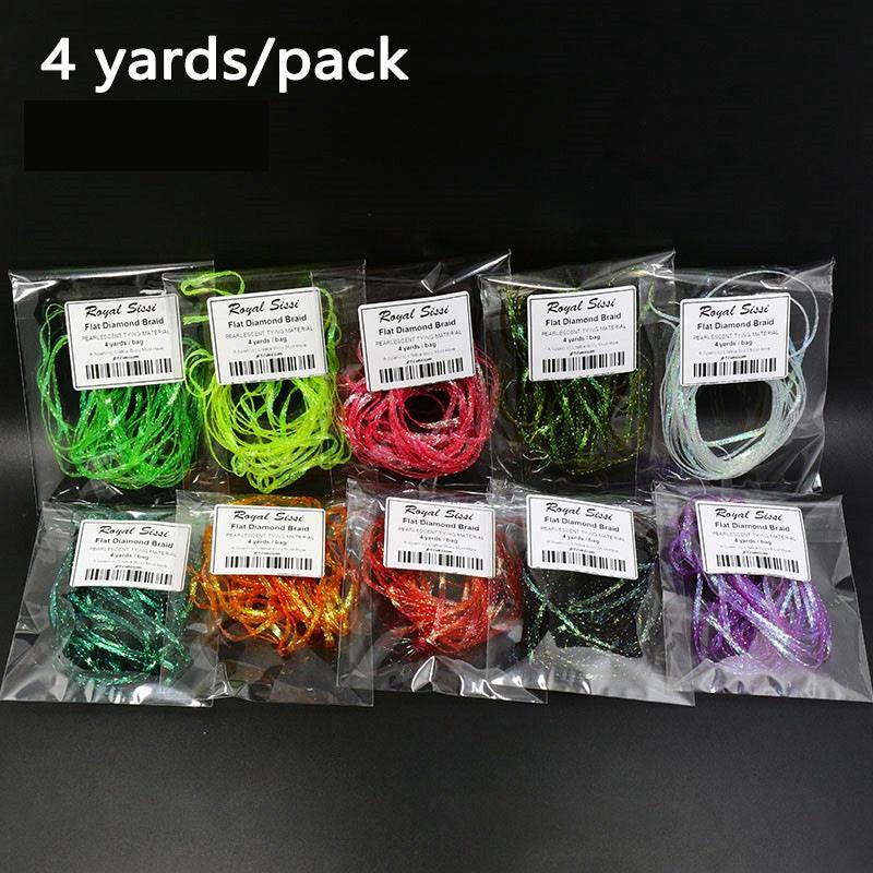 Dr.Fish  1 pcs Diamond Braid Crystal Flash  Fly Tying Materials (10 colors) - Dr.Fish Tackles