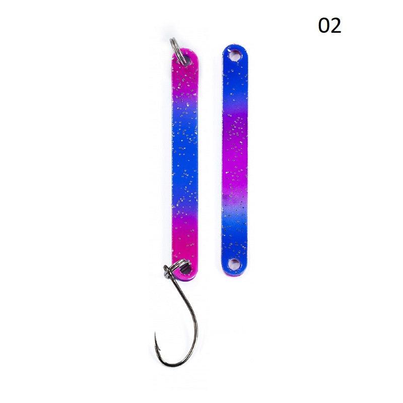 Dr.Fish 2pcs Colorful Long Strip Spoon Lures 2.5g 5cm - Dr.Fish Tackles