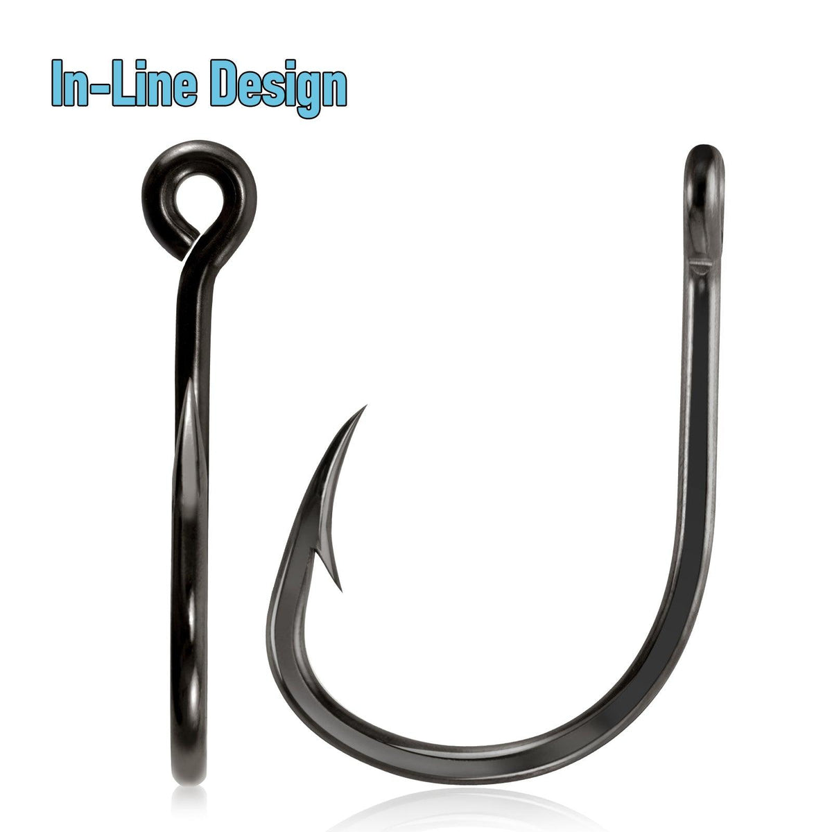 Dr.Fish 30pcs Stainless In-line Live Bait Hook #1-12/0 - Dr.Fish Tackles