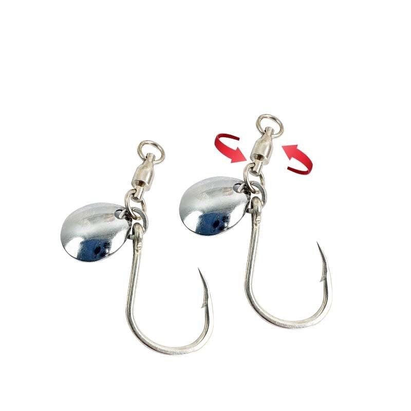 Dr.Fish  3pcs Carbon Steel Spinner Baits 1/0 2/0 3/0 5/0 - Dr.Fish Tackles