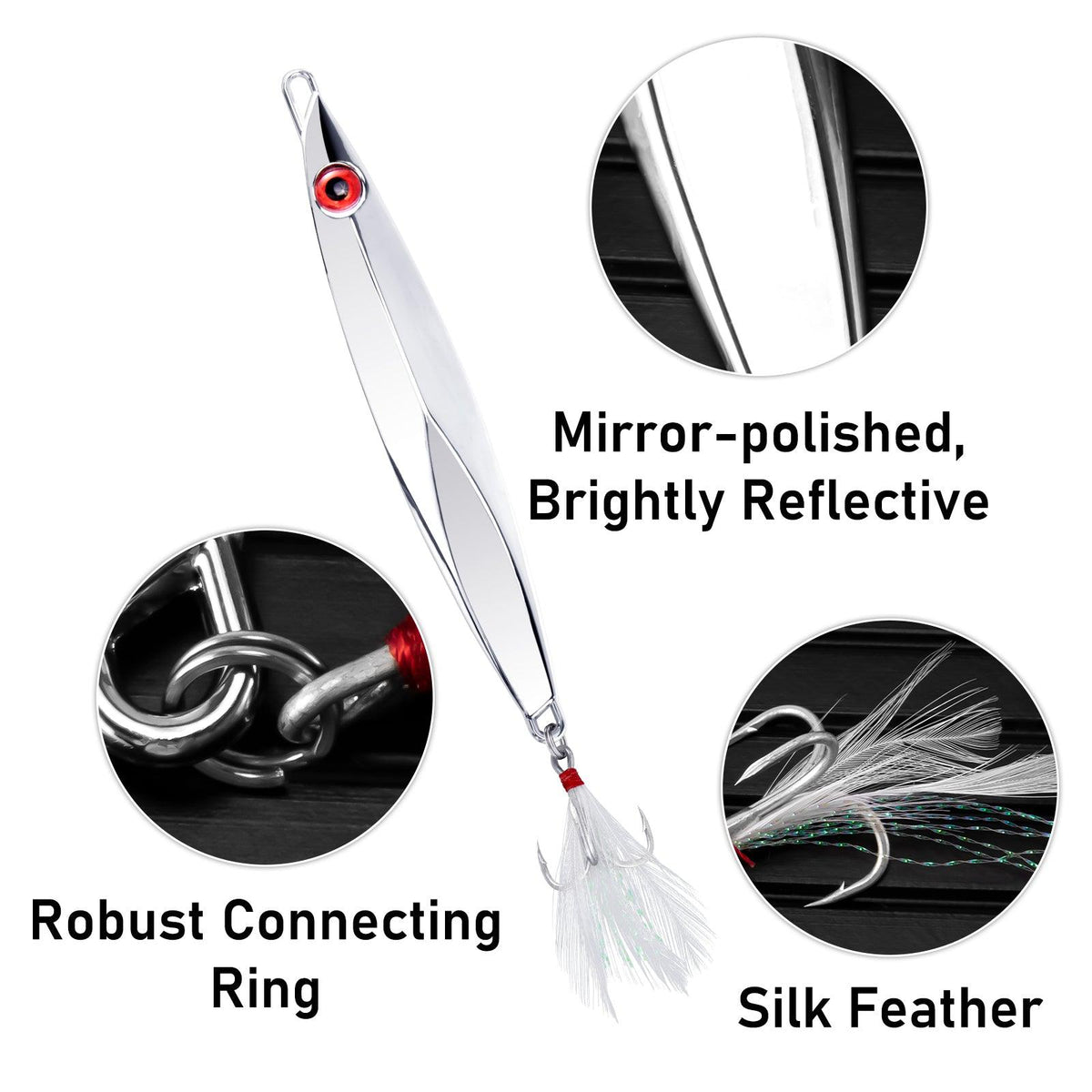 Dr.Fish 3 pcs Long Cast Fishing Metal Jigs   20-120g - Dr.Fish Tackles