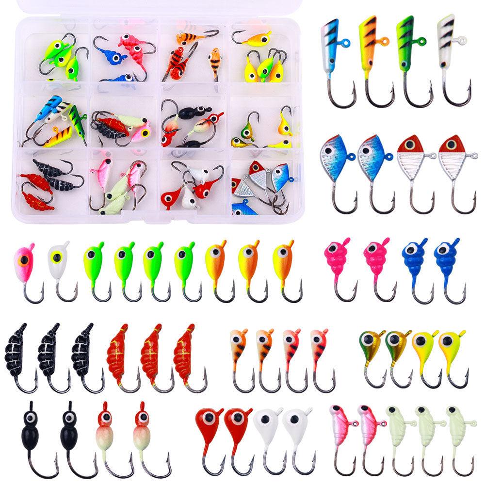 Dr.Fish 48pcs Ice Fishing Jig with Box - Dr.Fish Tackles