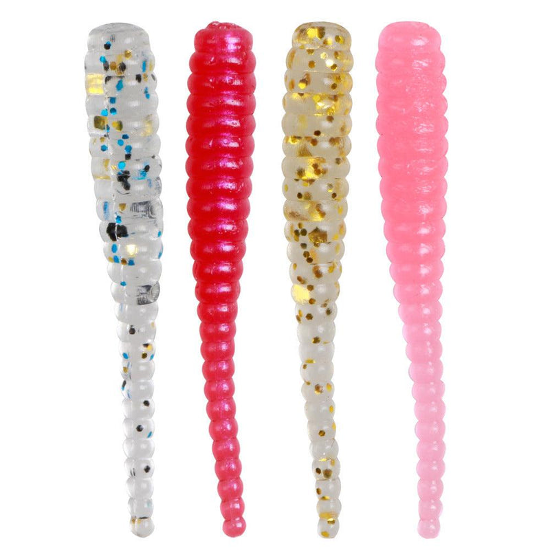 Dr.Fish 50pcs Worm Soft Plastic Lures Kit with Jig - Dr.Fish Tackles