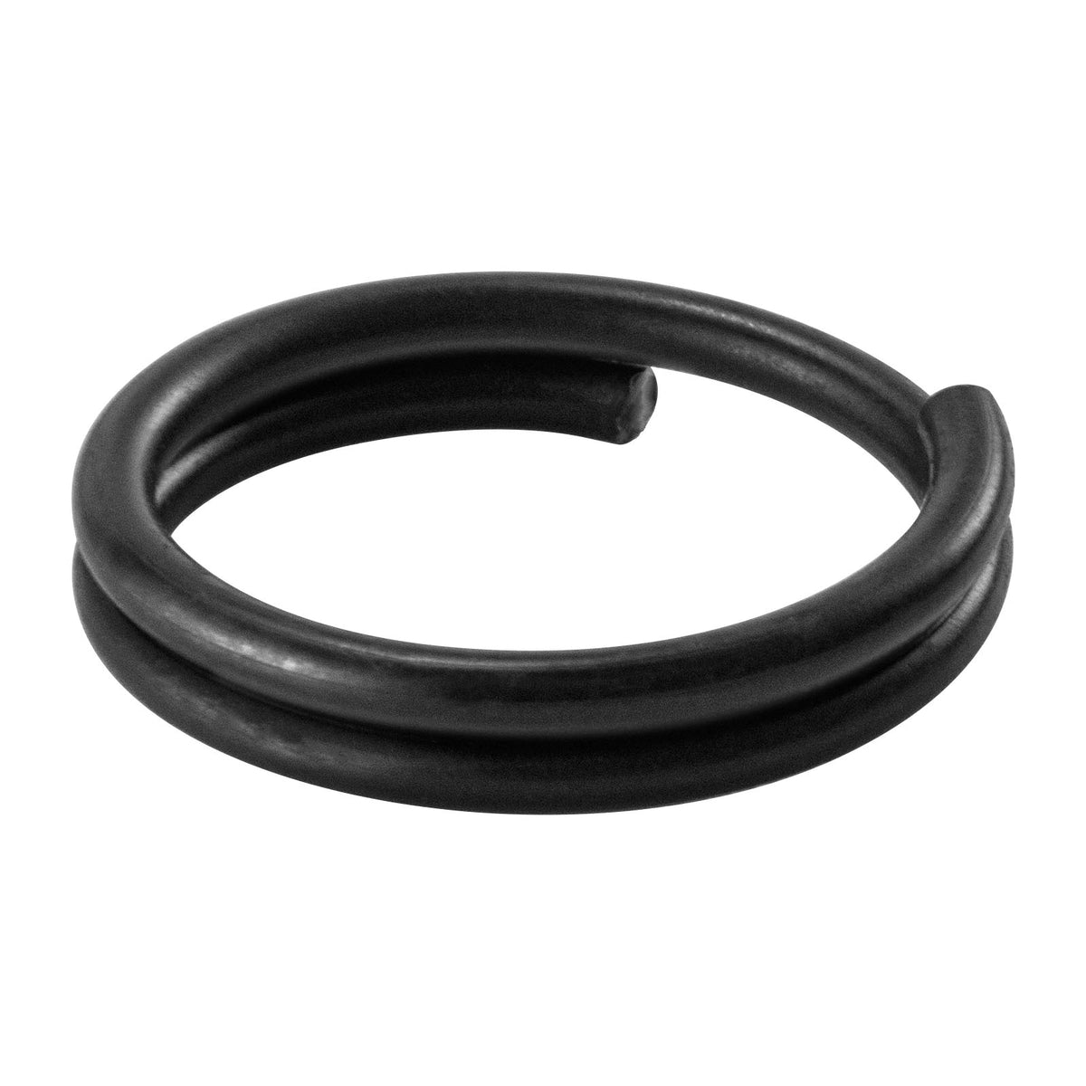 Dr.Fish 50pcs matt black split rings #1-#12 6.6lb-103lb