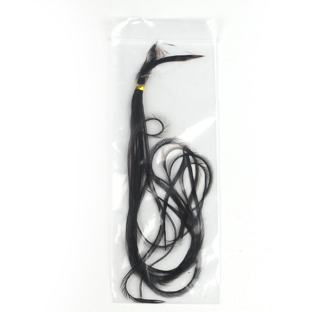 Dr.Fish 5pcs/10pcs Rooster Saddle Hackles Fly Tying Materials  25-32cm (5 colors) - Dr.Fish Tackles