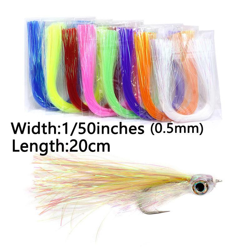 Dr.Fish 5pcs Flash Fly Tying Materials (8 colors) - Dr.Fish Tackles
