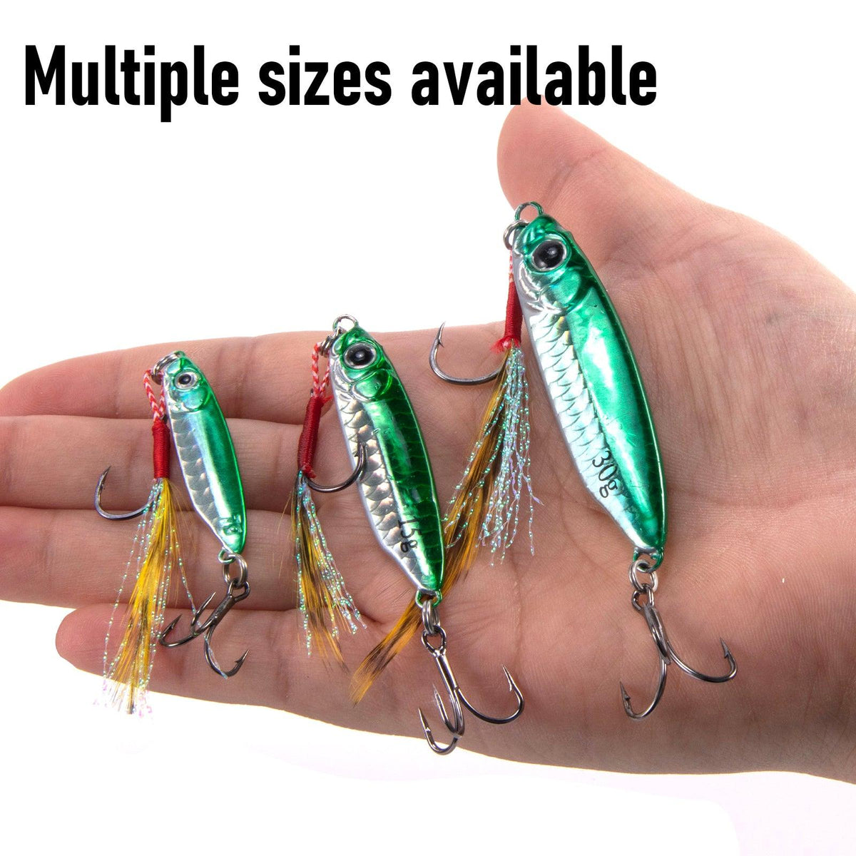 Dr.Fish 5pcs Jigging Spoon Lure 1.6-2.6'' - Dr.Fish Tackles