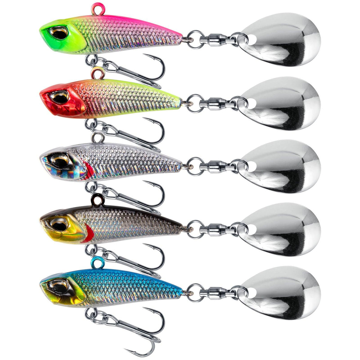 Dr.Fish 5pcs Metal Fishing Jigs  1/4oz 1/2oz - Dr.Fish Tackles