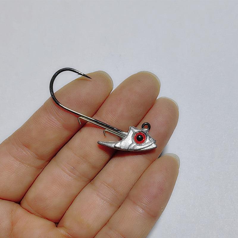 Dr.Fish 5pcs Red 3D eyes Swimbait Jig Head 5g 7g - Dr.Fish Tackles