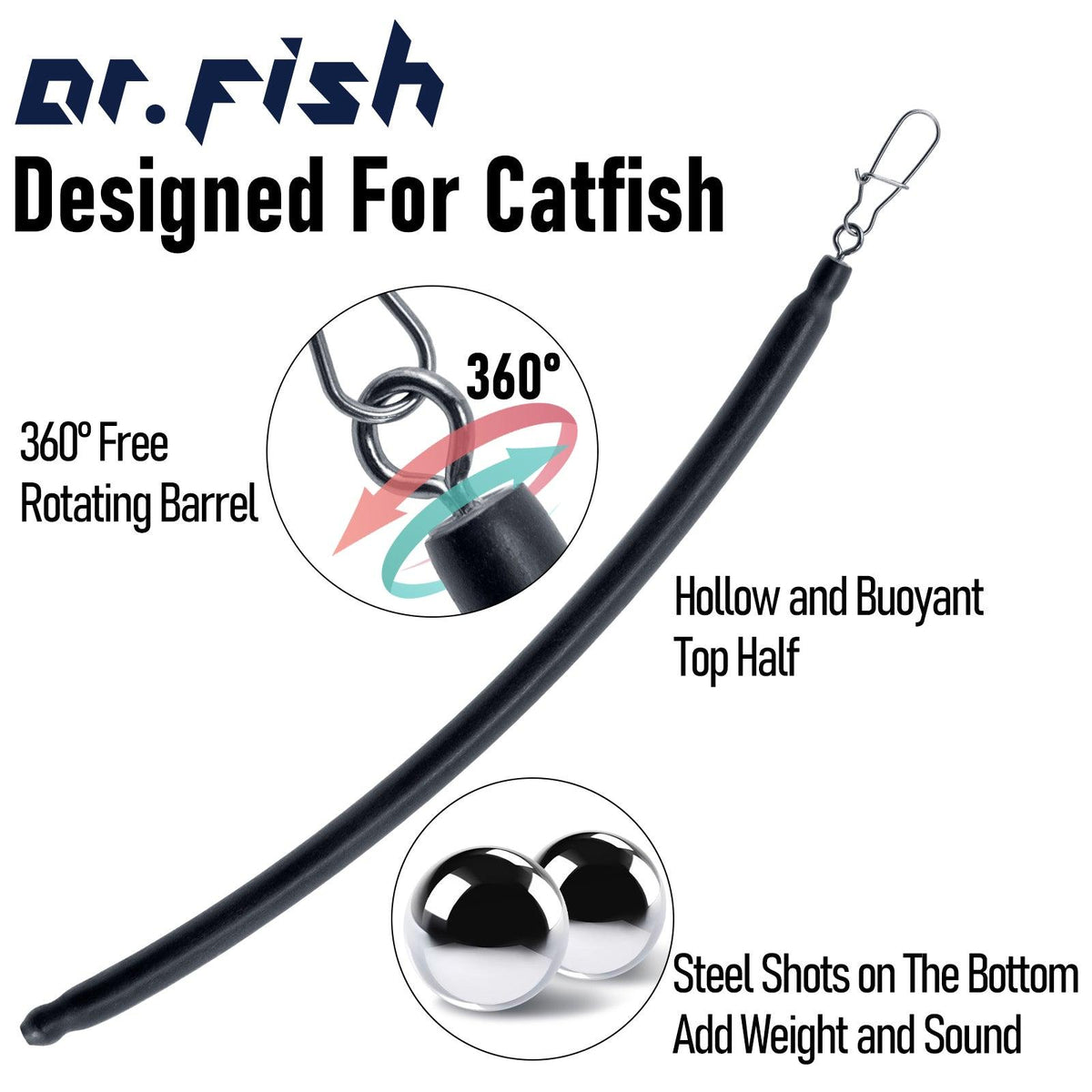 Dr.Fish 6pcs Drifting Dragging Sinkers1-4oz - Dr.Fish Tackles