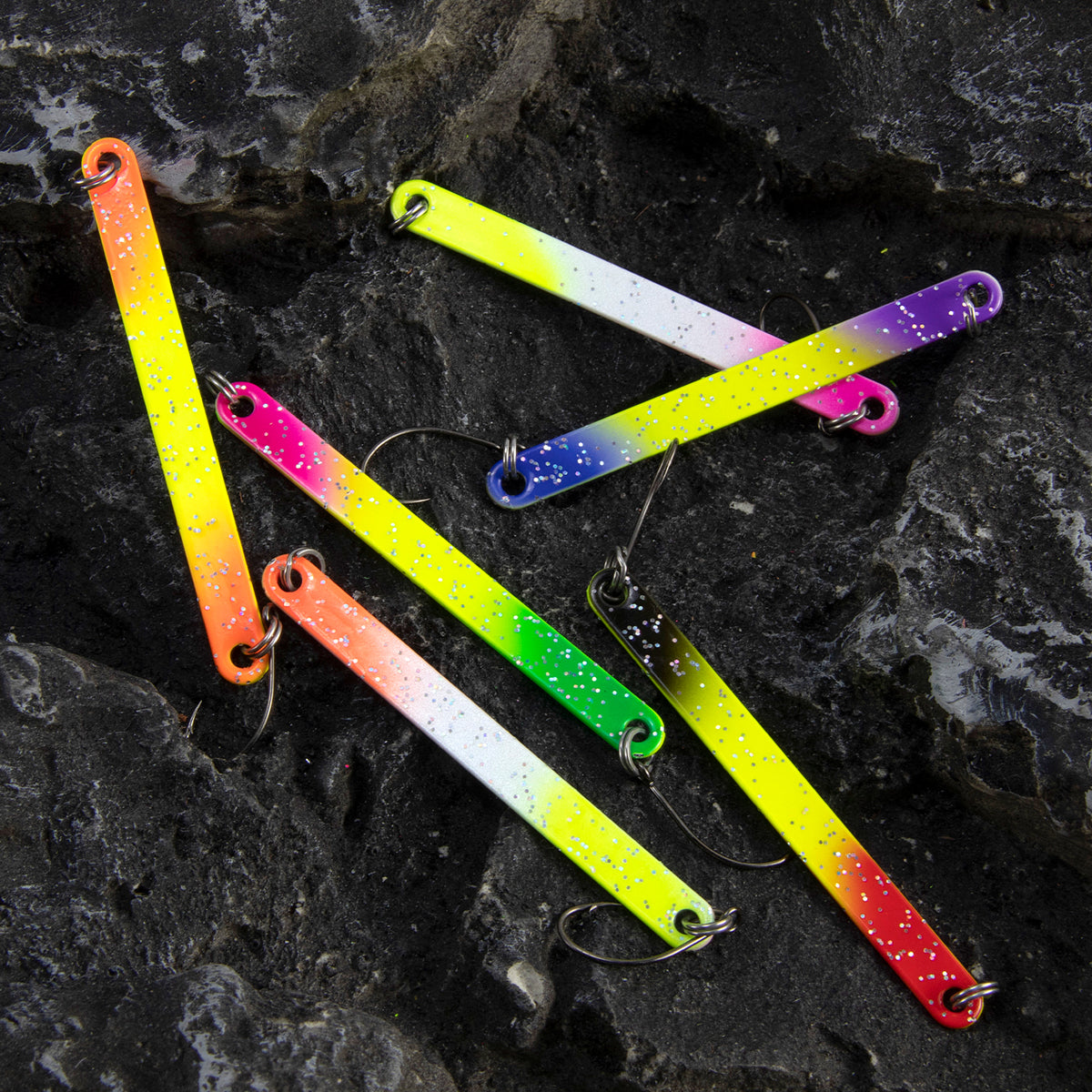 Dr.Fish 6pcs Trout Bait Trout Stick Spoon 2.5g/3g/4g