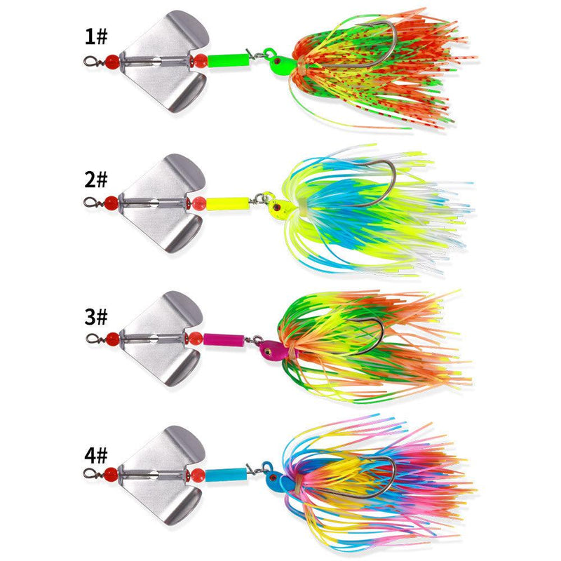 Dr.Fish Colorful Spinner Baits Jigs 12.6cm 12g - Dr.Fish Tackles