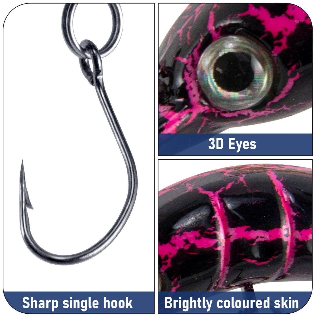 Dr.Fish Forellen Wobbler Set Langsam Sinkende Wobbler 5.2cm 2.5g