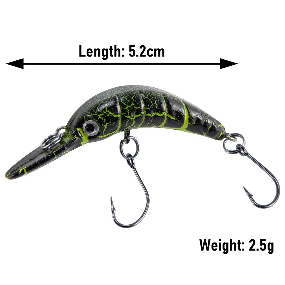 Dr.Fish Forellen Wobbler Set Langsam Sinkende Wobbler 5.2cm 2.5g