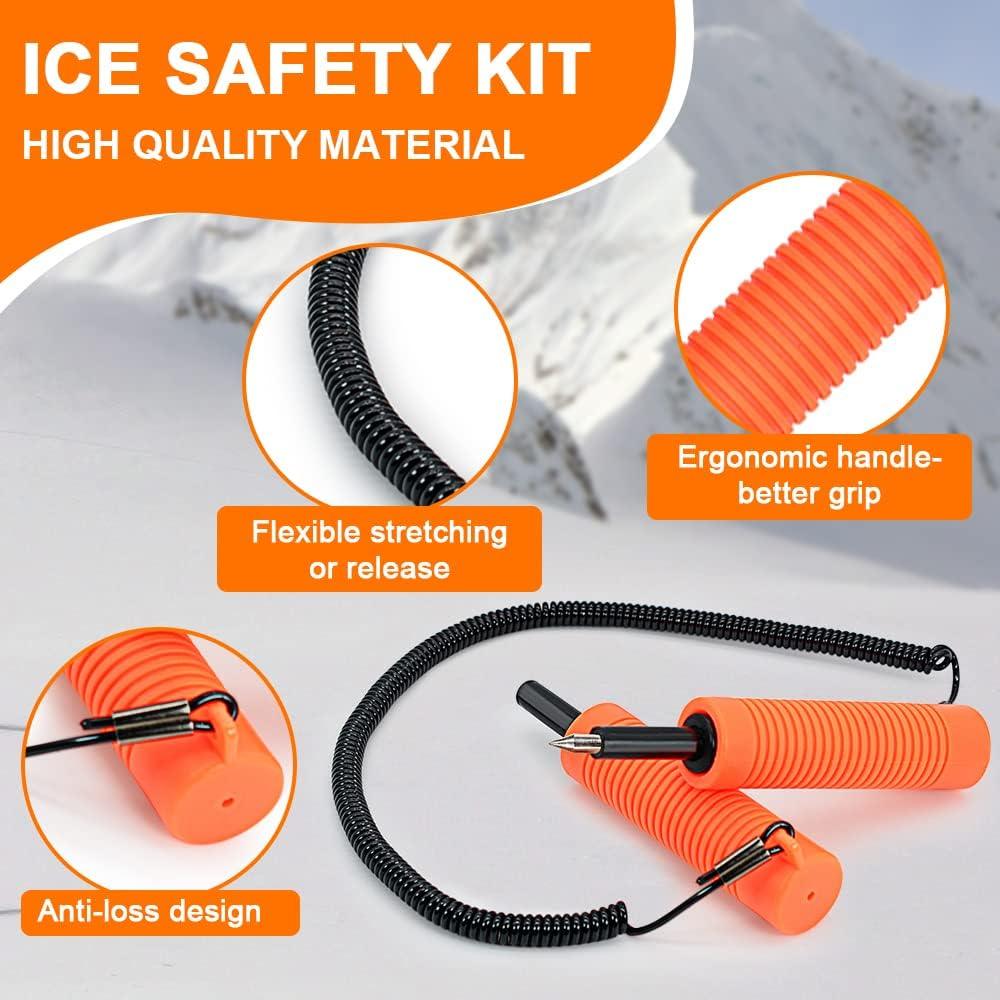 Dr.Fish Ice Fishing Safety Retractable Ice Awls Ice Breaking Tool - Dr.Fish Tackles